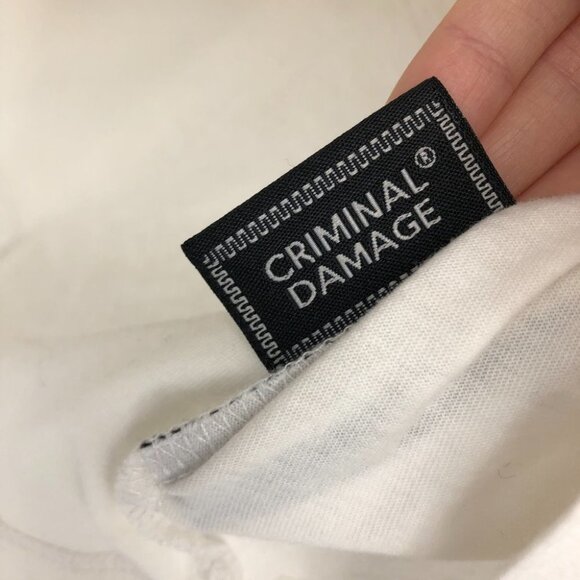 Criminal Damage Pug life white graphic t-shirt  unisex small - Picture 9 of 16